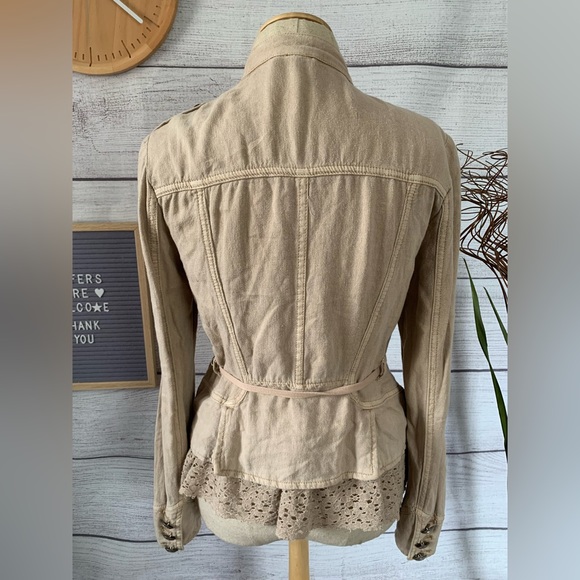 Free People Victorian Boho Neutrals Jacket - Picture 4 of 9